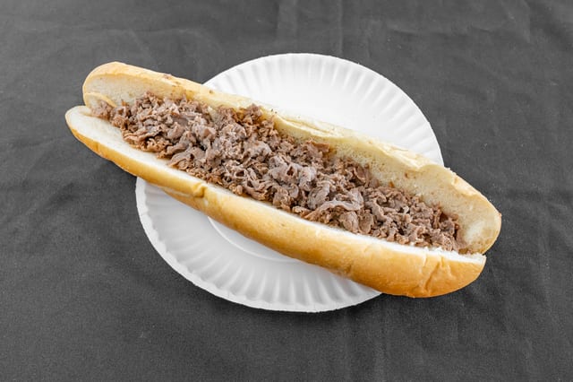 Plain Steak Sandwich.