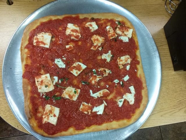 Margherita Sicilian Pizza.