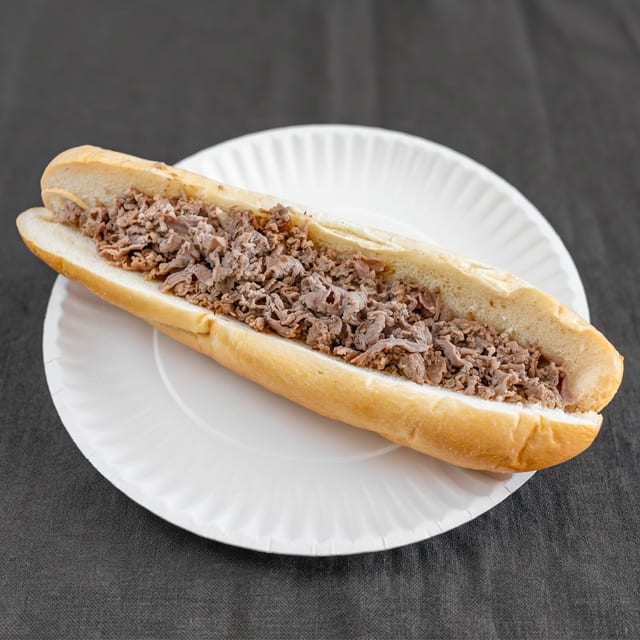 Plain Steak Sandwich.