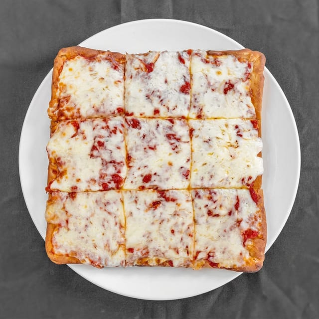 Sicilian Pizza Slice.