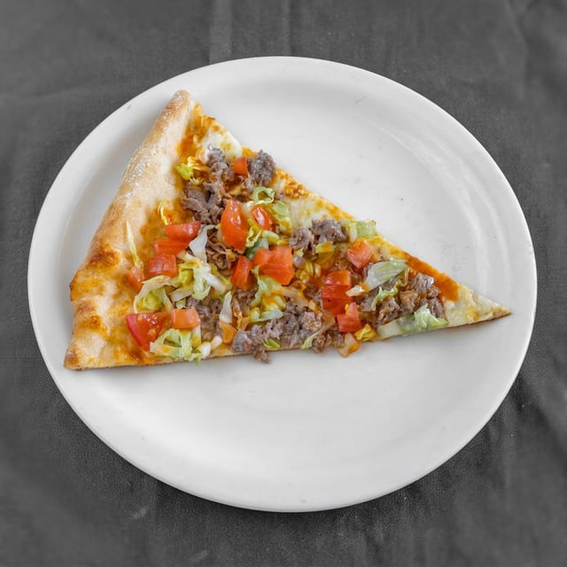 Cheesesteak Taco Sicilian Pizza.
